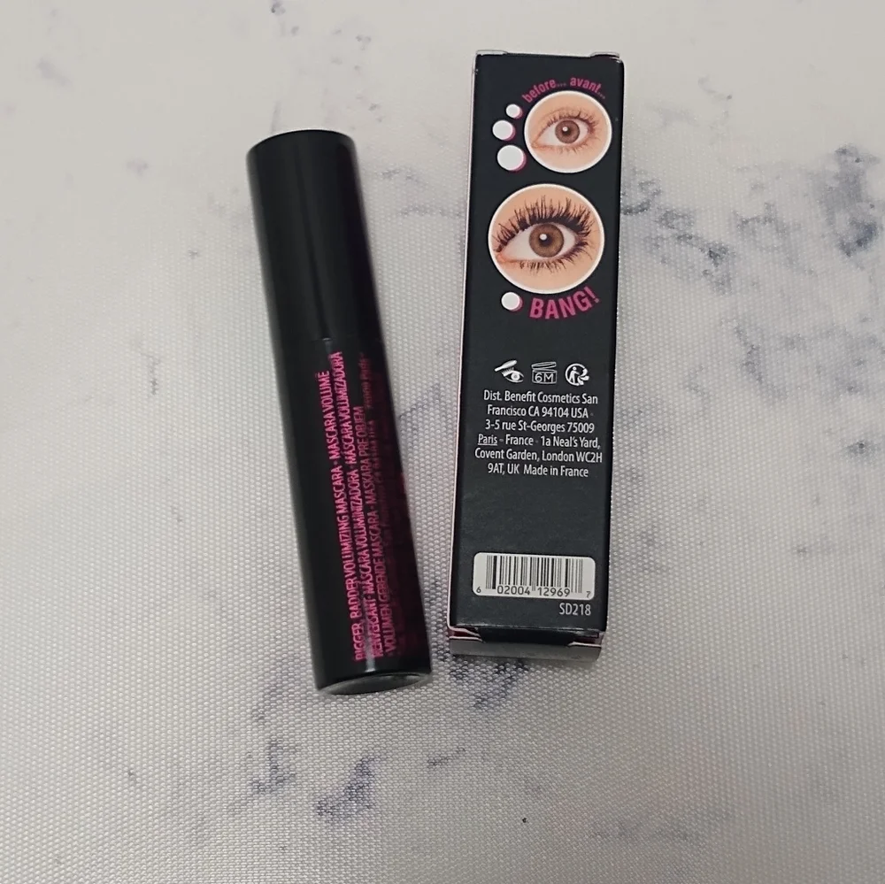 Benefit Bad Gal Bang Mascara .1 oz. Travel Size New In Box Intense Pitch Black